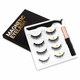 Магнитные ресницы многоразовые с подводкой и пинцетом 4 пары черные GlamLash LS-2577 - изображение 4