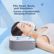 Подушка Aeromax UPDATE Memory foam Ортопедична з ефектом пам'яті 58х10 см White - зображення 5