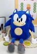 Рюкзак детский плюшевый ежик Соник из мультфильма Sonic для девочки для мальчика мягкая игрушка 40x7x24 синий (SVS) - изображение 7