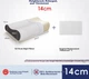 Подушка ортопедична NOYOKE з ефектом пам'яті Memory Foam 60x40x12-14 см Gray - зображення 3