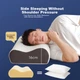 Подушка ортопедична NOYOKE з ефектом пам'яті Memory Foam 60x40x12-14 см Gray - зображення 4