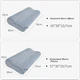 Подушка Aeromax Wave Memory foam ортопедическая с памятью 57х30х10/7 см съемный чехол - изображение 4