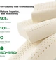 Подушка JD Low Wave ортопедическая 59х39х10-8 см Латекс White - изображение 5