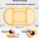 Подушка Tangdao Memory foam с эффектом памяти, анатомическая, ортопедическая 66х38х8.8-10.2 см, с наволочкой, для сна на боку - изображение 5
