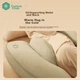 Подушка для беременных Cotton Center Meiquan Bamboo Green Хлопок для сна на боку 150×75×20 см 2 шт Green - изображение 5