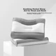 Подушка Mercury Home Textile Herbal Гречане лушпиння з насінням касії Ергономічна Анатомічна 60х40х8/11 см 2 шт Gray - зображення 9