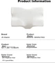 Подушка Jingdong Jingzao для підтримки шиї ортопедична Memory foam 70х42х10 см - зображення 6