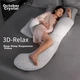 Подушка для вагітних October Crystal SH3220 U-подібна Memory foam Green - зображення 4