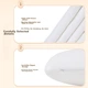 Подушка декоративная Aeromax Memory foam Прямоугольная 30х50 см White - изображение 8
