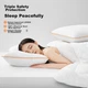 Подушка Lafufeier Five-Star Hotel Микроволокно Анатомическая 48х74 см White - изображение 7