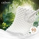 Подушка CROWN ортопедическая для шеи из натурального латекса 58x35x10/12 см - изображение 5