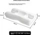Подушка ортопедическая JAHVERY 3D Bone Type Pillow с эффектом памяти 12-9 см. White - изображение 5