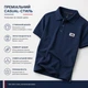 Футболка поло чоловіча Tommy Hilfiger темно-синя з турецької тканини лакоста преміальної якості M (25-961-013_3) - изображение 4