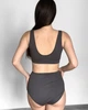 Комплект для кормления KOKO Boutique: топ на запах и высокие послеродовые трусы серый, S/M - изображение 4