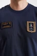 Темно-синя футболка з нашивками Aeronautica Militare 8646 S - зображення 4