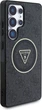 Etui plecki Guess 4G Glitter Triangle ButtonsMagSafe do Samsung Galaxy S25 Ultra Black (GUHMS25LHG4PRTGK) - obraz 4