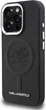 Etui plecki Karl Lagerfeld Initial & Metal Logo MagSafe do Apple iPhone 16 Pro Black (KLHMP16LPGFKLRDK) - obraz 2