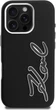 Etui plecki Karl Lagerfeld FW Grained Signature Logo do Apple iPhone 16 Pro Max Black (KLHCP16XPGFKSRSK) - obraz 3