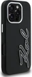 Etui plecki Karl Lagerfeld FW Grained Signature Logo do Apple iPhone 16 Pro Max Black (KLHCP16XPGFKSRSK) - obraz 4