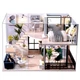 Румбокс Вілла Затишне життя Roombox Villa The Satisfied Time CUTEBEE Інтер'єрний конструктор L-032 + купол - зображення 9