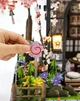 Румбокс Весняна теплиця з сакурою Інтер'єрний конструктор Sakura Greenhouse DIY Miniature House Kit M-2621 + купол - изображение 2