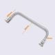 Фермуар для сумки 30 см фурнітура каркас основа для клатчу срібло (ФР-0046/30) - зображення 4