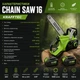 Пила цепная аккумуляторная CHAIN SAW 16 KRAFFTEC Салатовая - изображение 6