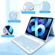 Клавиатурный чехол QWERTZ для iPad 10.9 Air 5 2022 Air 4 2020 Pro 11 2018/2022 с подсветкой и держателем - изображение 5