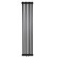 Дизайнерский радиатор Warm Well Column 2 1800×380 вертикальный, черный матовый - изображение 1