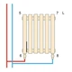 Дизайнерский радиатор Polywarm Sorbonne 1500х450 вертикальный, черный матовый - изображение 2