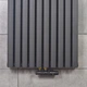 Дизайнерский радиатор Navin Ellipse Double 1800x600 вертикальный, черный (02-245133-6018) - изображение 5