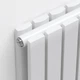 Дизайнерский радиатор IDEALE Jolanda 12 1800x236 вертикальный, белый матовый (универсальное подключение) - изображение 2