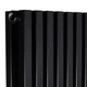 Дизайнерский радиатор Betatherm Quantum 1 2000x525 вертикальный, черный матовый - изображение 3