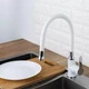 Смеситель для кухни Frap F4041 с гибким изливом, белый/хром - изображение 2