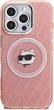 Etui plecki Karl Lagerfeld IML Choupette Head Logo MagSafe do Apple iPhone 16 Pro Pink (KLHMP16LHMKBCHP) - obraz 3
