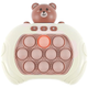 Игрушка антистресс Pop it PRO Bear с звуковыми эффектами для детей и взрослых 12.1 х 6 х 12.8 см коричневый LS-591 - изображение 3