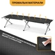 Армійська похідна розкладачка LEOBRO до 120 кг Чорна (LB-MC-A1-BLK) (LEO_LB-MC-A1-BLK) - изображение 3