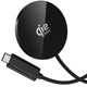 Зарядний бездротовий пристрій Hoco CW63 Pro Qi/Qi2 Magnetic MagSafe 25W 1.2М швидка зарядка для смартфона, бездротових навушників Чорний - изображение 3