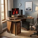 Стол компьютерный COMFORT GTN14 140×87×75 см с надстройкой, из ЛДСП SWISSPAN 16 мм, нагрузка до 150 кг - изображение 1