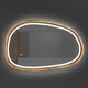 Дзеркало асиметричне Luxury Wood Dali з комбінованою LED підсвіткою, дуб натуральний, 550х850мм - изображение 2