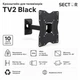 Кронштейн для телевизоров и мониторов SECTOR TV2 13"-55" до 30 кг VESA 200x200 Black - изображение 1