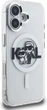 Etui plecki Karl Lagerfeld IML Glitter Karl & Choupette Sketch Logo MagSafe do Apple iPhone 16 Transparent (KLHMP16SHGKCGKBT) - obraz 4