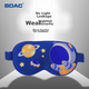 Маска для сна BDAC шелковая детская с рисунком космонавта - изображение 5