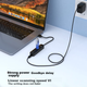 USB-концентратор PHILIPS 2.0 с четырьмя портами и разъемом для внешнего источника питания, удлинительный кабель-конвертер для ноутбуков и настольных компьютеров Huawei с 4 портами, 2 метра. - изображение 6