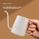 Кавоварка JD Original Pour-Over, домашній кавник для крапельного заварювання, чайник з нержавіючої сталі 304 з довгим носиком та тонким горлом, 350 мл, кремово-білий - зображення 5