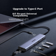 Розширювальна док-станція UGREEN USB3.2 до порту Gigabit Ethernet, мережевий кабель-адаптер [USB + порт даних Type-C 10G], розширювальна док-станція для ноутбука, розгалужувач, конвертер Ethernet - изображение 5