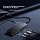 UGREEN USB 3.2 Hub Splitter, 10 Гбит/с высокоскоростная док-станция расширения с несколькими интерфейсами, концентратор 3.2 Gen2, удлинительный кабель для ноутбука. - изображение 5