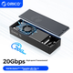 Корпус для SSD-накопителя ORICO M.2 NVMe, 20 Гбит/с USB 3.2, встроенное охлаждение вентилятором, совместим с телефонами и ноутбуками Apple, внешний портативный корпус для SSD-накопителя, M2PVC3-G20 - изображение 10