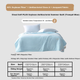 Ковдра Mercury Home Textile з соєвих бобів, літня охолоджувальна ковдра, подвійна ковдра з кондиціонером, літня тонка ковдра, яку можна прати, 200x230 см, приблизно 3,4 джина - изображение 4