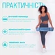 Килимок для йоги та фітнесу EasyFit TPE+TC 6 мм двошаровий + Чохол блакитний-синій - зображення 2